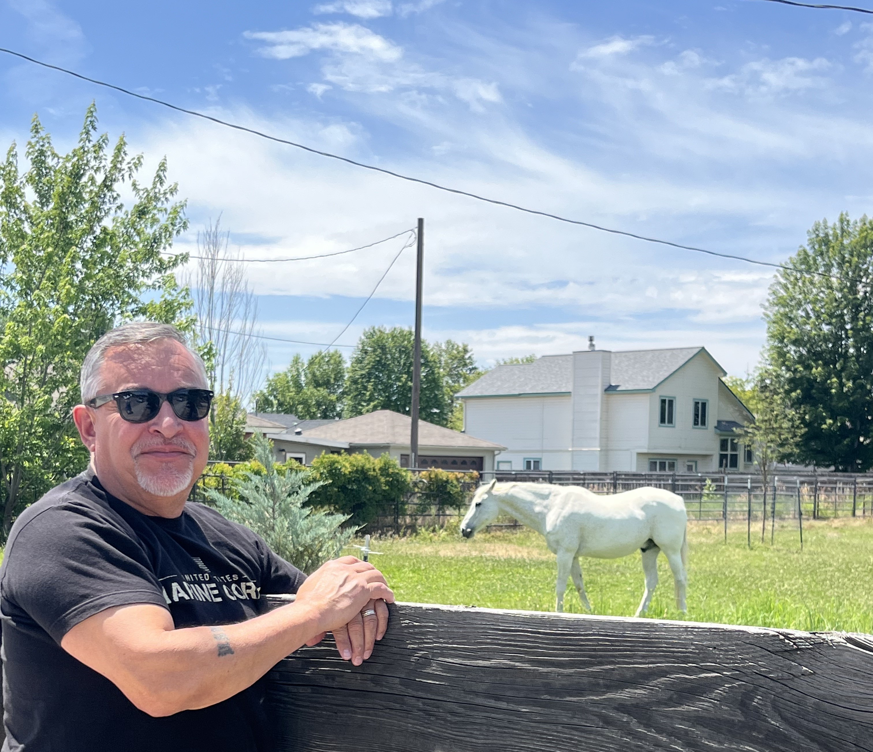 "Dad, we found the white stallion". Thank you for sending us this way! I miss and love you so much every day.